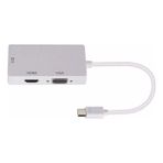 Kuvars Mini Displayport To HDMI DVI VGA Çevirici Dönüştürücü