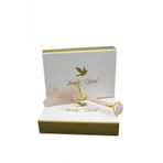Kuvars Roller Ve Kalp Şeklinde Gua Sha Taşı Quartz Roller