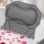 Küvet için Banyo Yastıkları, Banyo Yastığı Baş ve Boyun Desteği için Lüks Küvet Yastığı, Yumuşak 4D Hava Mesh Küvet Yastığı Kaymaz Vantuzlu Küvet Yastığı, Çamaşır Çantası, Spa Hediyeleri Kadın Erkek