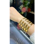 Kuyumcu Nurettin 12 gr Alyans Düz Desenli Şarnel 22 Ayar Altın Bilezik