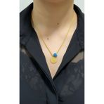 kuyumcu nurettin 5 gr (GRAM) 60 Cm Altın Çeyrekli Kolye 14 Ayar Altın