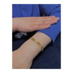 Kuyumcu Nurettin Yatırımlık İşçiliksiz Oluklu Ajda Desenli Şarnel 8 gr 22 Ayar Altın Bilezik