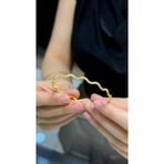 Kuyumcu Nurettin Yatırımlık İşçiliksiz Simli Zikzak Ajda 8 gr 22 Ayar Altın Bilezik