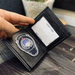 Kuyumcudan Zabıta Rozetli Cüzdan - 00-Siyah