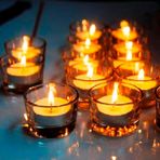 Kuzey 14 Adet Cam Mumluk Tea Light Mum Için Cam Mumluk Tealight Cam Mumluk 4.5X2 Cm Evlilik Teklifi Dekor