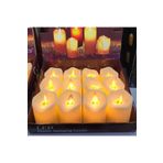 Kuzey 6 Adet Led Işıklı Mum Titrek Mum Işıklı Mum Led Mum Pilli Mum Led Light Candles Yılbaşı Mumları -GÜN IŞIĞI