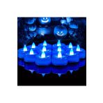 Kuzey BLUE LED LİGHT CANDLES 24 ADET MAVİ LED IŞIKLI MUM MAVİ LED MUM MAVİ IŞIKLI MUM ROMANTİK DEKOR MUM MAVİ