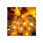 Kuzey Dekor Işıklı Ramazan Mumları 24 Led Işıklı Mum Gün Işığı Pilli Led Işık Mum Pilli Mum Gün Işığı Led GÜN IŞIĞI