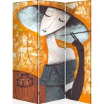 Kuzey Dizayn 3 Kanatlı Paravan - 120x180 - Renkli