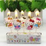 Kuzey Hello Kıtty Bırthday Candle Vıp Kalite Hello Kıtty Pasta Mumu 5 Adet Hello Kıtty Doğum Günü Mumu