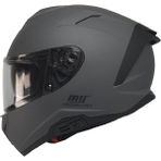 Kuzey Motor Kuzeymotor Mts X340 Fullface Kask Mat Gri (Şeffaf Camlı)