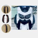 Kuzey Motor Yamaha X-Max Bacak Koruma Rüzgarlık 2018-2022 - Standart - Siyah