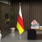 Kuzey Osetya -Alanya Bayrak -Ofis -Makam-Toplantı Odaları -Direkli -Saçaklı Makam Bayrağı