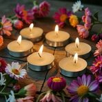 Kuzey Oyuncak 50 Adet Yuvarlak Beyaz Tea Light Mum Beyaz Mum Tealight Mum Yılbaşı Mumları Romantik Dekor Süsleme