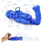Kuzey Oyuncak Mavi Çoklu Köpük Atan Köpük Tabancası Blue Bubbles Gun Bandırmalı Pilli Baloncuk Tabancası 20X7 cm
