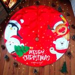 Kuzey Oyuncak PROFESYONEL VIP KALİTE ÇAM AĞACI ETEĞİ YILBAŞI AĞACI ALTLIĞI NOEL FİGÜRLÜ 88 CM ÇAPINDA BÜYÜK MODEL