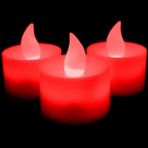 Kuzey Red Light Candles 24 Adet Kırmızı Led Işıklı Mum Kırmızı Led Mum Kırmızı Işıklı Mum Romantik Led Mum