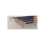 Kuzey Roma 224 Mm Siyah-Altın Lüks Modern Çekmece Dolap Vestiyer Mobilya Kulpları