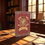 Kuzey Tacı Harry Potter Gryffındor Deri Defter - Gizemler Dünyası Temalı Özel Tasarım Vip - 1 - Acı Kahverengi