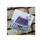 Kuzey Vıp Kalite Burgulu Lila Pasta Mumu Lila Doğum Günü Mumu 10 Adet Lila Mum Purple Bırthday Candle
