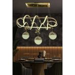 Kuzey Yemek Masası 3 Toplu Ithal LED Avize - 2 - Gold