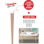 Kuzeylina Açılı Zigon Sehpa Orta Sehpa Ayak Bağlantı Aparatı Dereceli 4 Adet