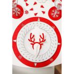 Kuzeylina Kırmızı 6'Lı Yılbaşı Özel Supla Seti 34 Cm – Yılbaşı Dekor, 3Mm Keçe