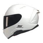 Kuzeymotor Mts X340 Beyaz Fullface Kask (Siyah Camlı)