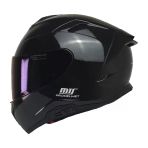 Kuzeymotor Mts X340 Fullface Kask Parlak Siyah (Mavi Camlı)