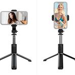 KuzeyStore Led Işıklı Katlanabilir Çok Fonksiyonlu Kablosuz Bluetooth Kumandalı Tripod Selfie Çubuğu, Vlog, Video, Grup Fotoğraf, Özçekim