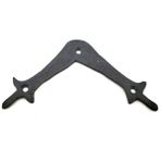 Kuzgun Ticaret Antika Tarz Dekoratif Pirinç Zambak Gönye - Üst, 107x107 mm, Oksit