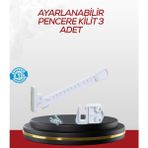 Kuzgun Ticaret Içe Açılan Camlar Için Emniyet Kilidi Seti 3’lü - Lisinya