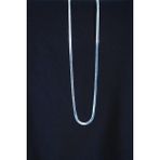 Kuzgun Ticaret Italyan Çelik Kolye 45CM 4mm Paslanmaz Gümüş - 984123015151-1923
