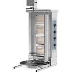 Kuzhine DÖNER OCAĞI ÜSTTEN MOTORLU DOĞALGAZLI (GAS SHAWARMA MACHINE MOTOR ON TOP NG) 4 RADYAN 550x700x1200