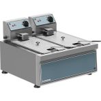 Kuzhine MİNİ FRİTÖZ ÇİFTLİ ELEKTRİKLİ (MINI ELECTRIAL DOUBLE FREYER) 3+3 LT