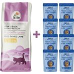 Kuzu Etli Yavru Kedi Maması 2 kg + 8 Adet Kito Fresh Ton Balıklı %100 Taze Içerikli Mama