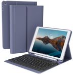 KVTVOU Klavye Kılıfı iPad 9. Nesil / 8. Nesil / 7. Nesil, Manyetik Bluetooth QWERTZ Almanca Klavye Kılıfı iPad 9./8./7 için. Nesil 10,2 inç 2021/2020/2019, Mor