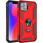 Kvy Apple iPhone 11 Pro Max Yüzüklü Standlı Vega Kılıf - Kırmızı