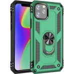 Kvy Apple iPhone 11 Pro Max Yüzüklü Standlı Vega Kılıf - Yeşil