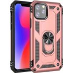 Kvy Apple iPhone 11 Pro Yüzüklü Standlı Vega Kılıf - Bronz