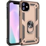 Kvy Apple iPhone 11 Yüzüklü Standlı Vega Kılıf - Altın