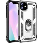 Kvy Apple iPhone 11 Yüzüklü Standlı Vega Kılıf - Gümüş