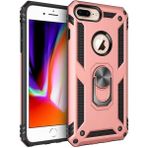 Kvy Apple iPhone 7 Plus Yüzüklü Standlı Vega Kılıf - Bronz