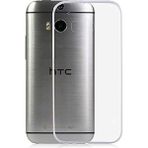 Kvy HTC One M8 Kamera Korumalı Süper Silikon Kılıf - Şeffaf