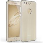 Kvy Huawei Honor 8 Kamera Korumalı Süper Silikon Şeffaf Kılıf