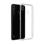 Kvy Huawei Honor 8c Kamera Korumalı Süper Silikon Kılıf - Şeffaf