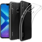 Kvy Huawei Honor 8X Kamera Korumalı Süper Silikon Şeffaf Kılıf
