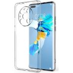 Kvy Huawei Mate 40 Pro Kamera Korumalı Süper Silikon Kılıf - Şeffaf