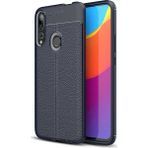 Kvy Huawei P Smart Z Deri Görünümlü Lux Niss Silikon Kılıf - Lacivert