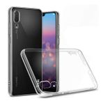 Kvy Huawei P20 Kamera Korumalı Süper Silikon Şeffaf Kılıf